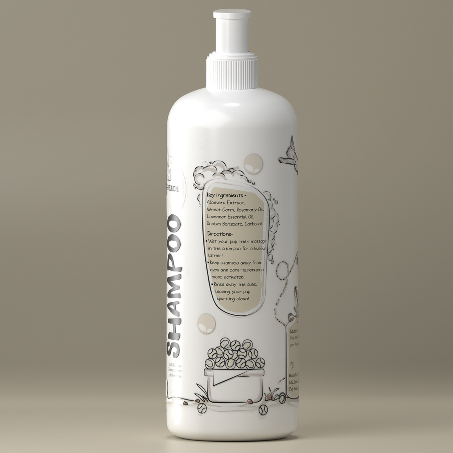 Tick & Flea Dog Shampoo - Tilting Heads