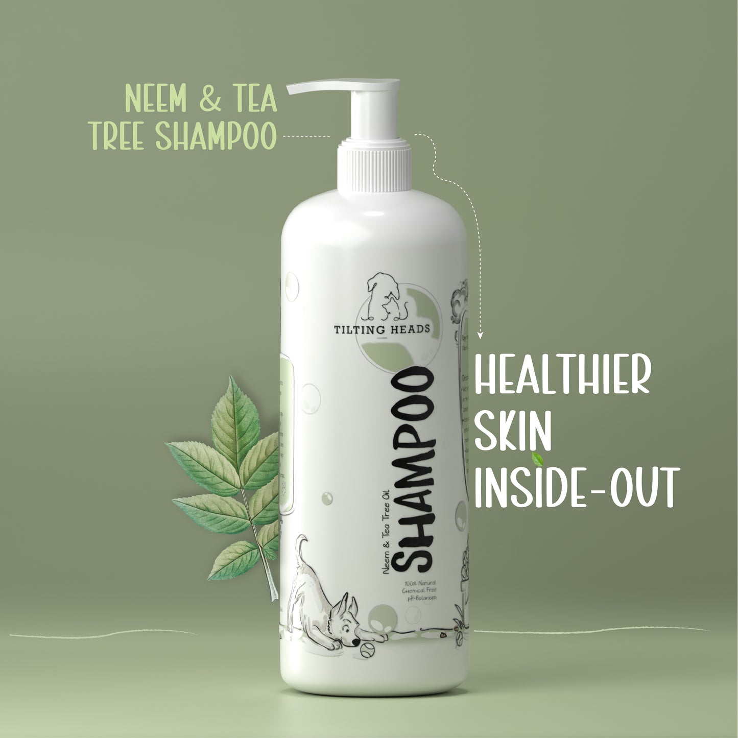 Neem & Tea Tree Oil Dog Shampoo - Tilting Heads