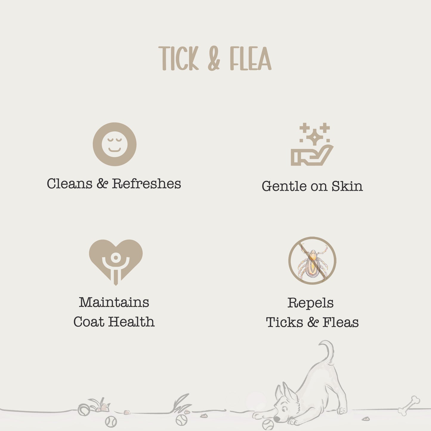 Tick & Flea Dog Shampoo - Tilting Heads